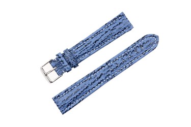 Pasek ze skóry Rekina XL biała nić -9